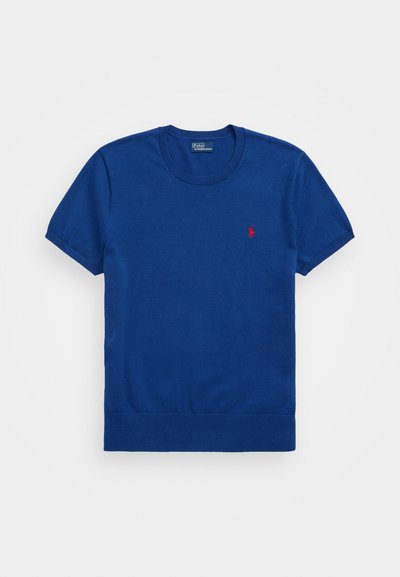 Polo Ralph Lauren PIMA COTTON SHORT SLEEVE PULLOVER - Jednoduché tričko - blue yacht