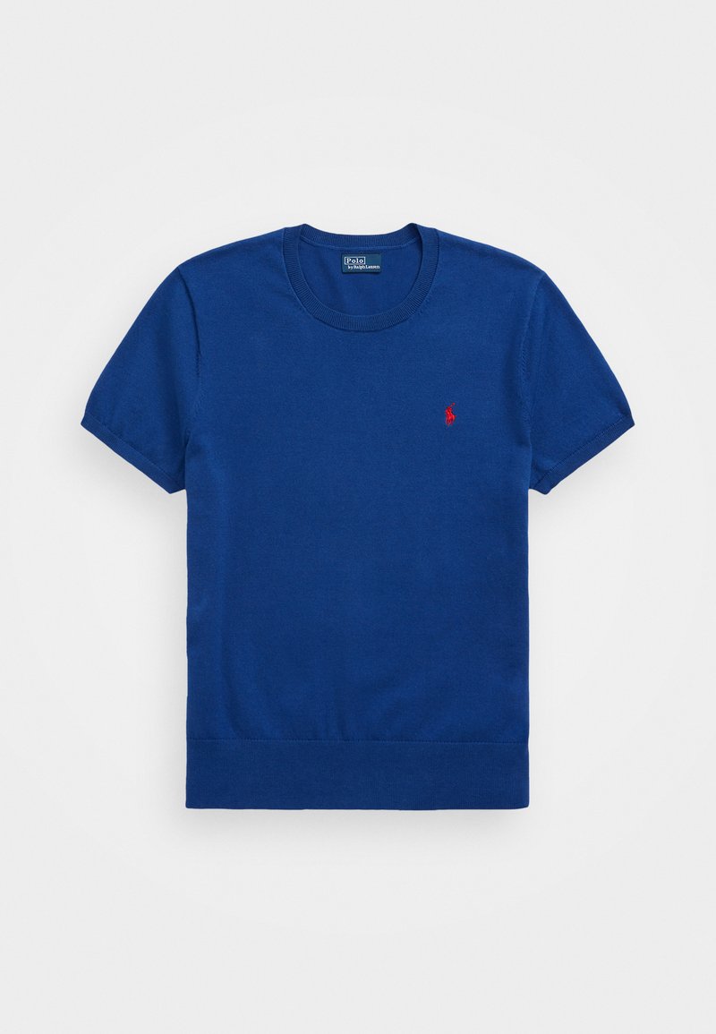 Polo Ralph Lauren PIMA COTTON SHORT SLEEVE PULLOVER - Βασικό μπλουζάκι - blue yacht