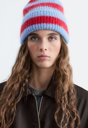 & OTHER STORIES, & OTHER STORIES WOOL BLEND BEANIE - Bonnet - blue red
