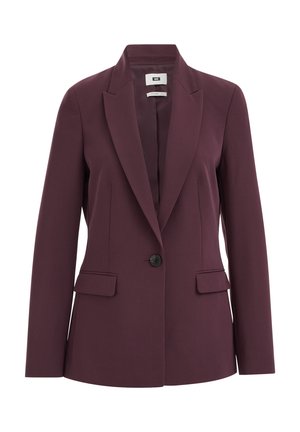 WE Fashion, WE FASHION DAMES NAUWSLUITENDE BLAZER - MARLY - Blejzer - aubergine