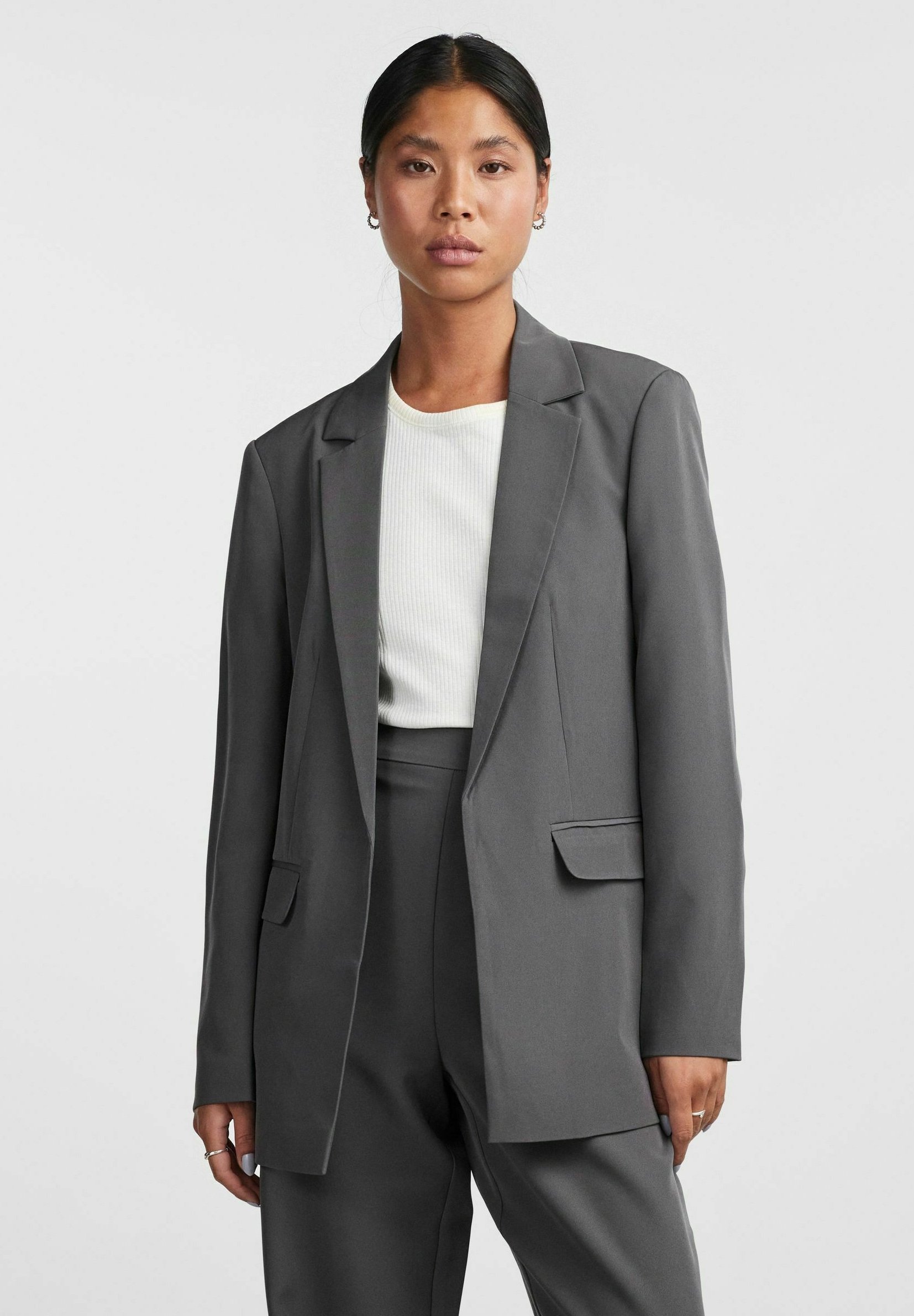 Pieces PCBOZZY LOOSE - Blazer - magnet/dunkelgrau - Zalando.de