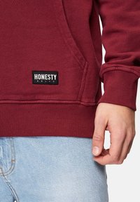 Honesty Rules HOODED SWEAT BASIC - Luvtröja - bordeaux