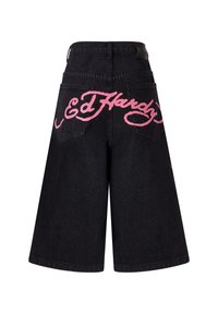 Ed Hardy PANTHER CRAWL  - Shorts vaqueros - black