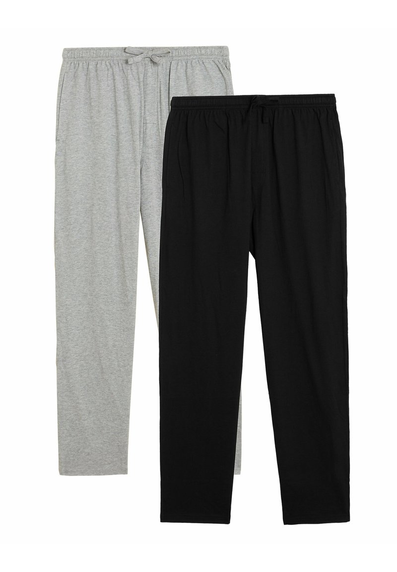 Marks & Spencer 2 PACK PURE COTTON - Pyjamabroek - grey mix