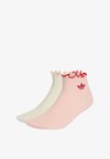 RUFFLE 2 PACK - Strømper - cream white/sandy pink