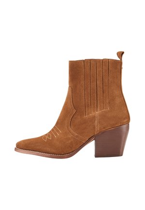 PETULA - Bottines de cowboy / motard - camel
