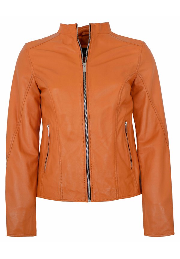 FULYA - Lederjacke - orange