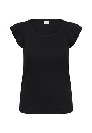 Kaffe Curve, KCCARINA FLOUNCE - Basic póló - black deep