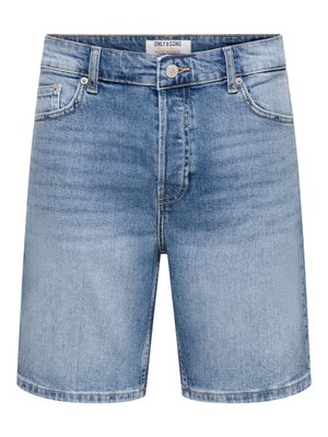 Only & Sons, Denim ONSEDGE Straight Fit - Pantaloni scurți din denim - light blue denim
