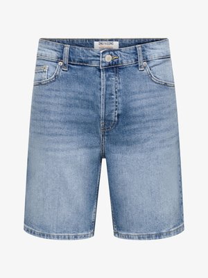 Only & Sons, Denim ONSEDGE Straight Fit - Pantaloni scurți din denim - light blue denim