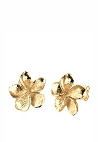 Kullast lillekujulised kõrvarõngad tekstureeritud kroonlehtedega. Iga kroonlehe pind on poleeritud ja kinnituseks on tihvt-kinnitus, mis tagab turvalise kandmise.