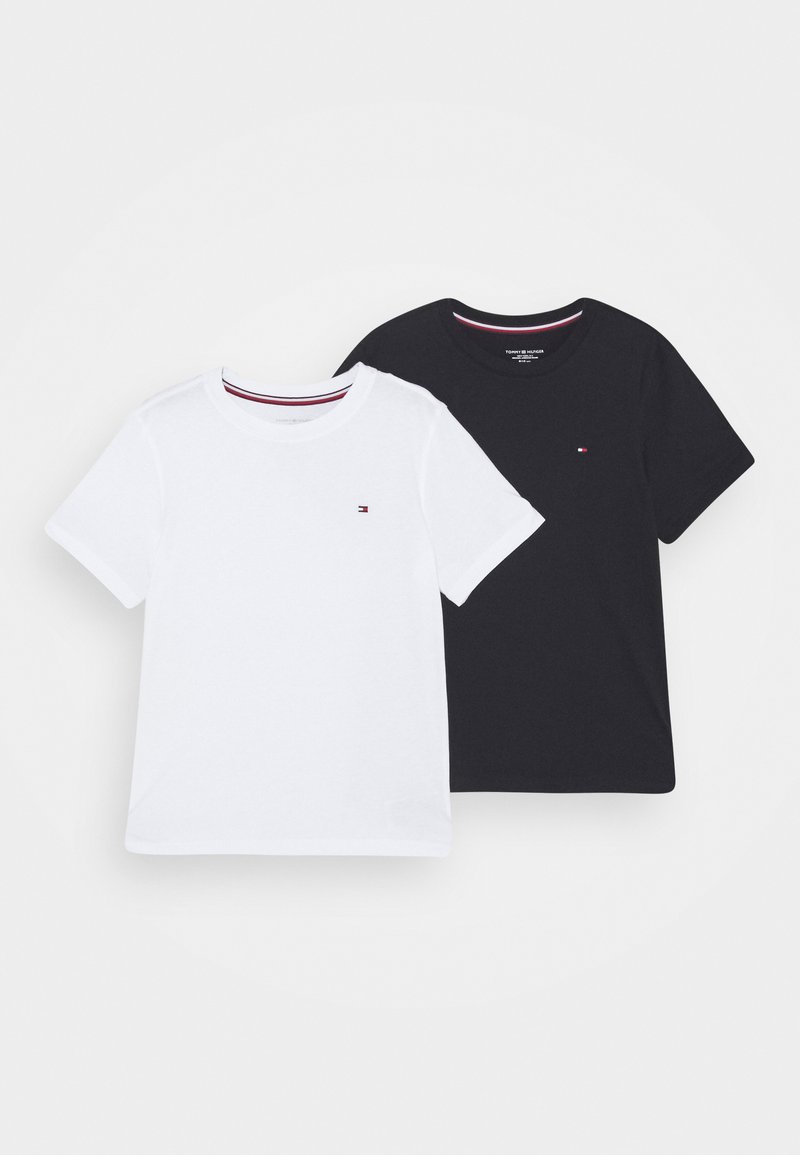 Tommy Hilfiger TEE UNISEX 2PACK Tshirts basic blue/mørkeblå
