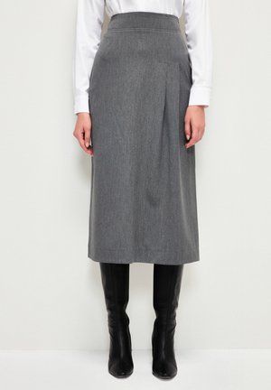 Pleated skirt - anthracite