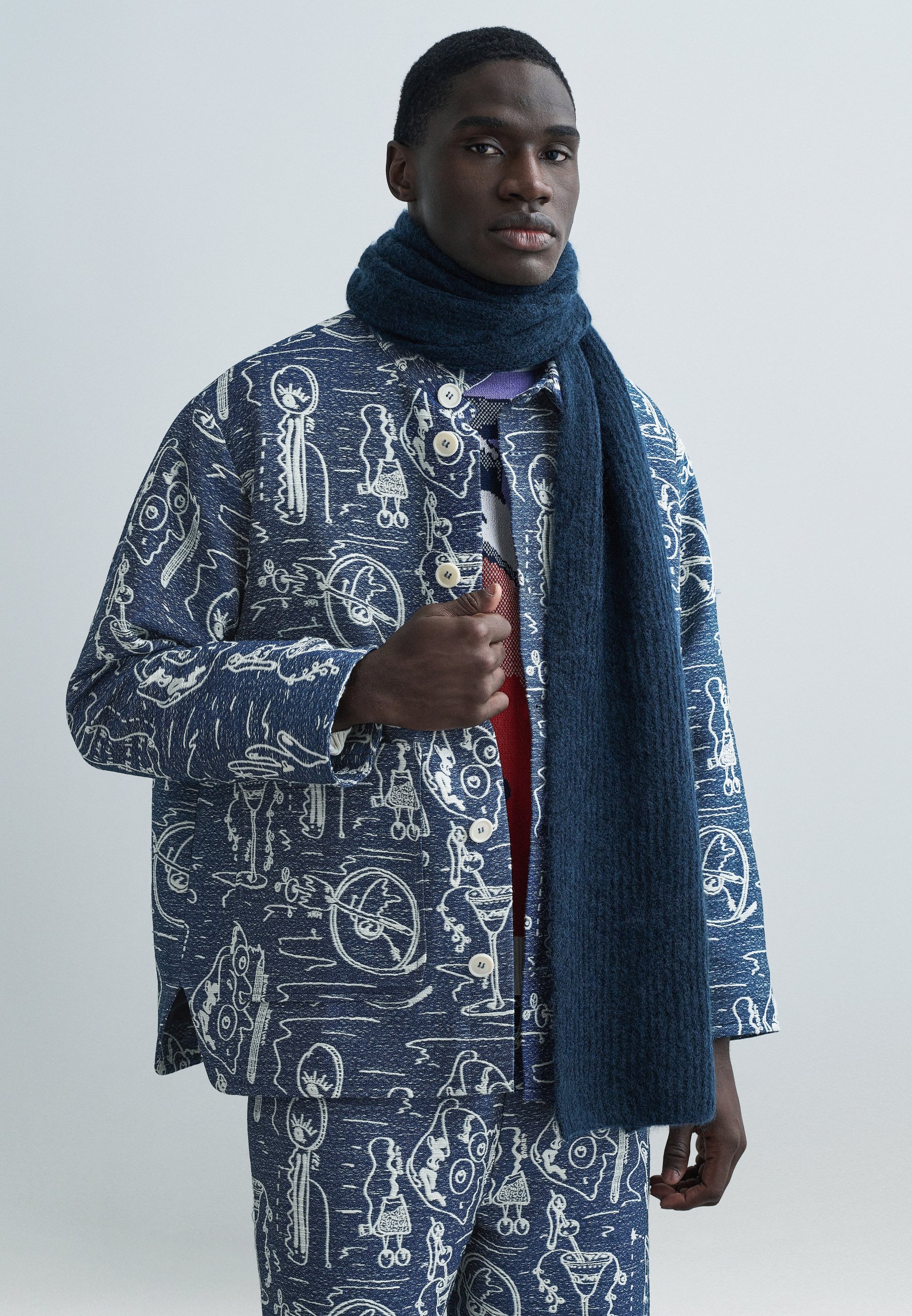 Henrik Vibskov WHEEL JACKET - Light jacket - blue - Zalando.co.uk