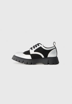 UNISEX - Snøresko - black/silver-coloured