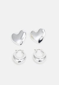 2 PACK - Øreringe - silver-coloured