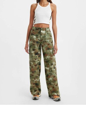 Pantalon cargo - green