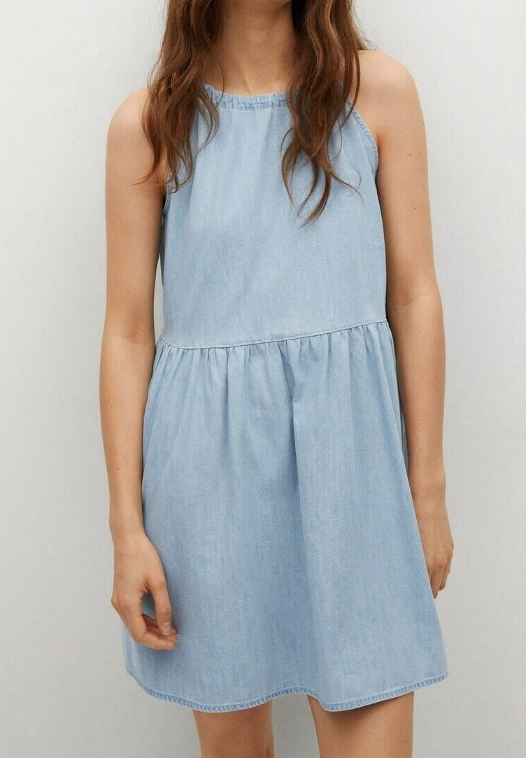 Mango Robe en jean - blue