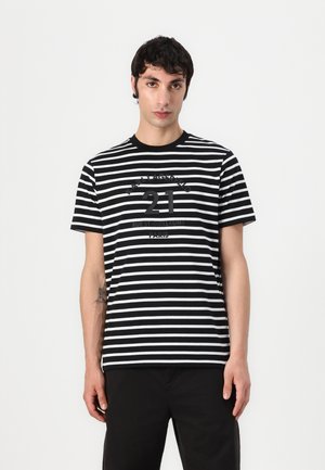 CREWNECK - Print T-shirt - black/white