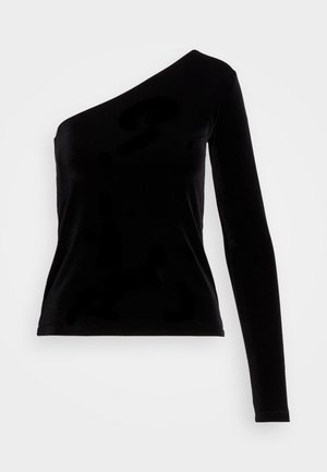 Polo Ralph Lauren ONE SHOULDER LONG SLEEVE - Blouse - black