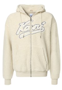 VARSITY TEDDY ZIP HOODIE - Jakna iz flisa - cream