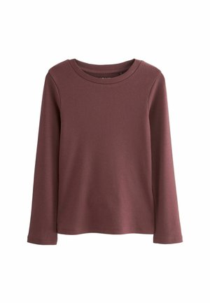 Pikkade varrukatega topp - mottled brown