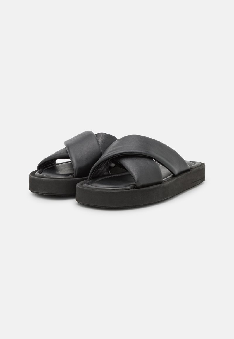 Damen Flache Pantoletten | Copenhagen CPH766 Pantolette flach black/schwarz - JN65057 Damen Flache Pantoletten | Copenhagen CPH766 Pantolette flach black/schwarz - JN65057