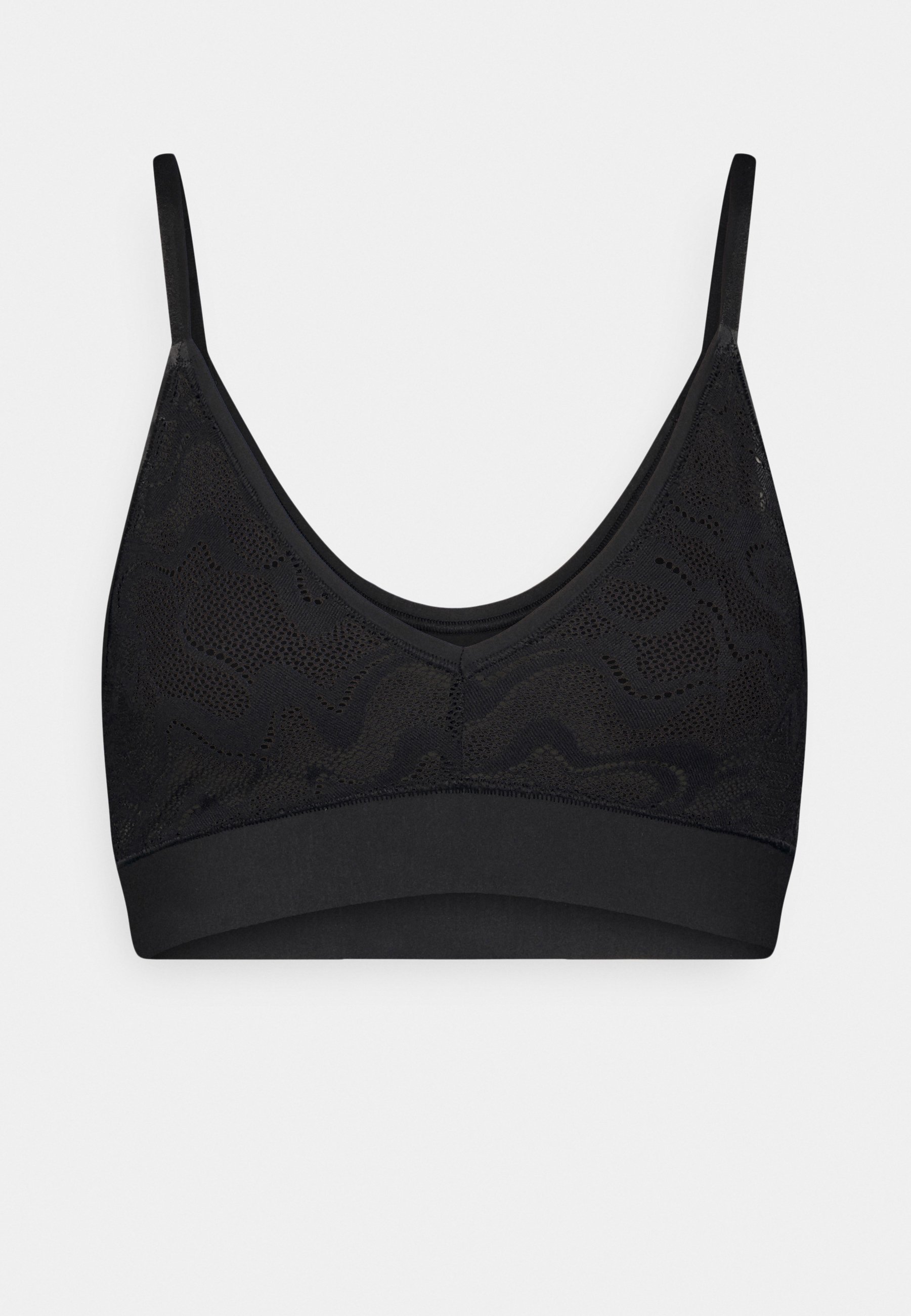 Sloggi Damen Romance Bralette – Bügelloses Bustier Aus Baumwolle & Microfaser, Mit Spitzeneinsätzen