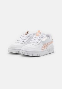 Puma CALI DREAM MARBLE - Tenisky - white/rose gold