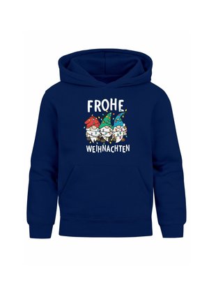 WEIHNACHTSMOTIVE LUSTIGE GESCHENKE OUTFIT - Hoodie - wichtel navy