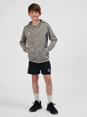 Hummel, HMLAUTHENTIC PL ZIP HOODIE  - Trainingsvest - grey melange