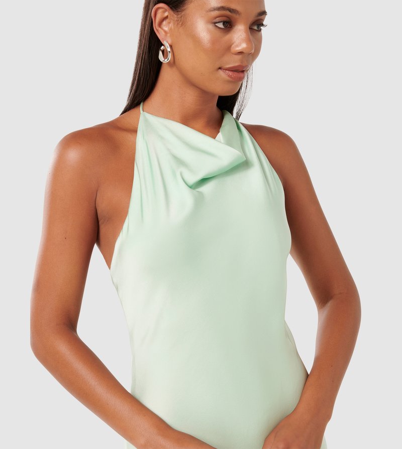 mint green dress on dark skin Dusty Sage Green Prom Dresses Short Sleeves Trumpet/Mermaid Zipper Spl main image 1