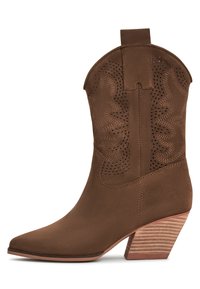 Botine cowboy/biker - brown