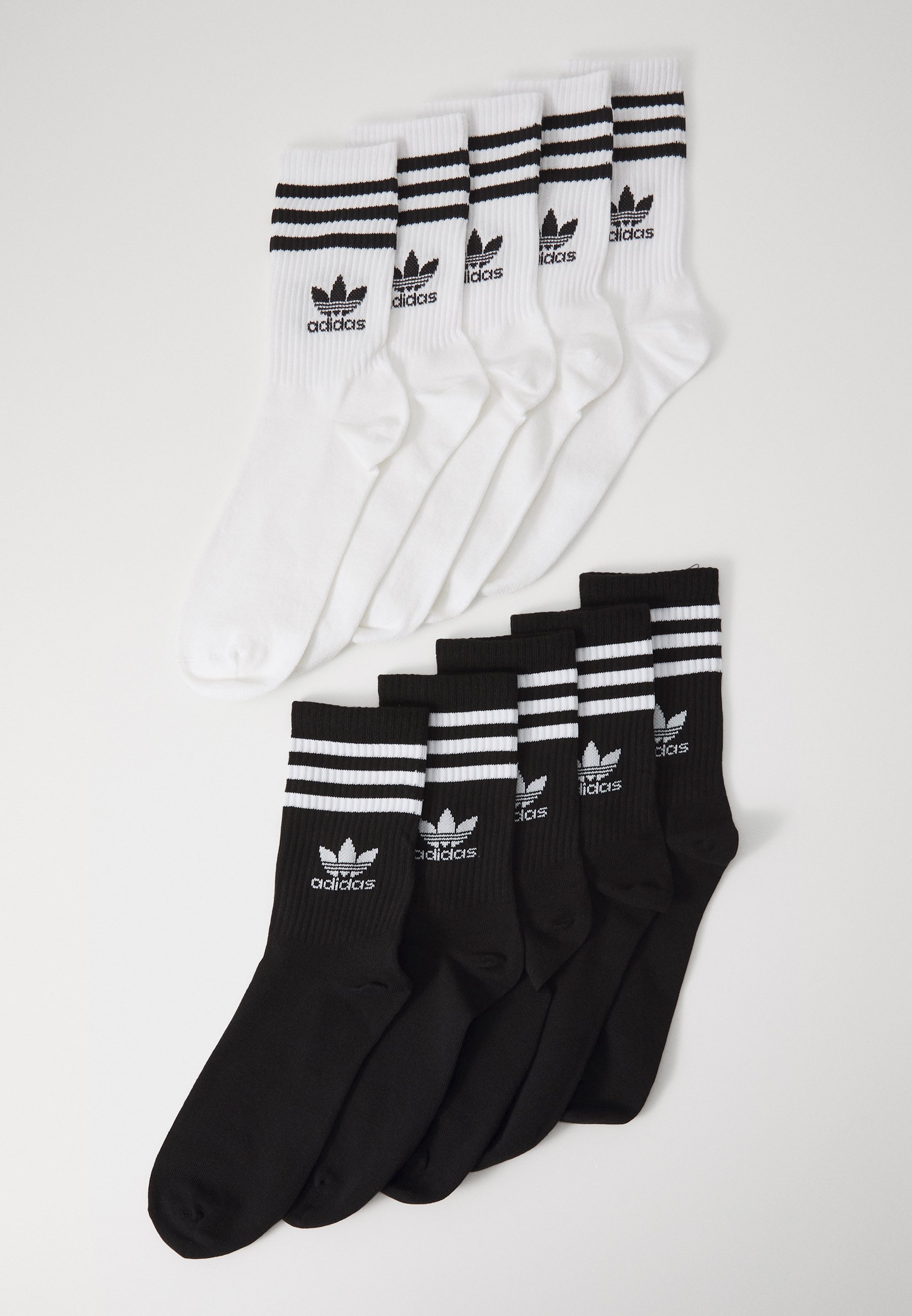 White Socks Scarpe Bianche Calze Nere Adidas Originals STRIP