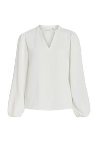VILA VIRELLA V-NECK   - Blúz - cloud dancer