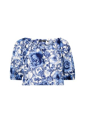 zero Blouse - creamblue
