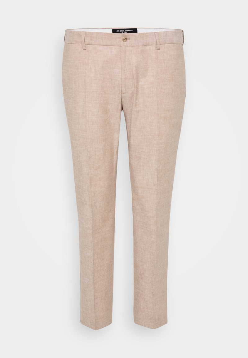 Jack & Jones RIVIERA SLIM FIT - Suit trousers - beige/beige - Zalando.co.uk
