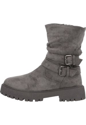 LAMPIONE - Platform ankle boots - grey