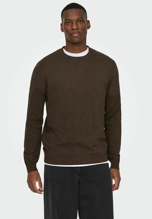 ONSLOUI CREW  - Pullover - coffee bean