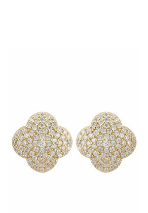 BYZANTINE CLOVER FLOWER STUD - Ohrringe - gold coloured