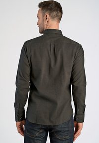 Jack's Sportswear MÉLANGE BRUSHED  - Camisa - deep brown mel