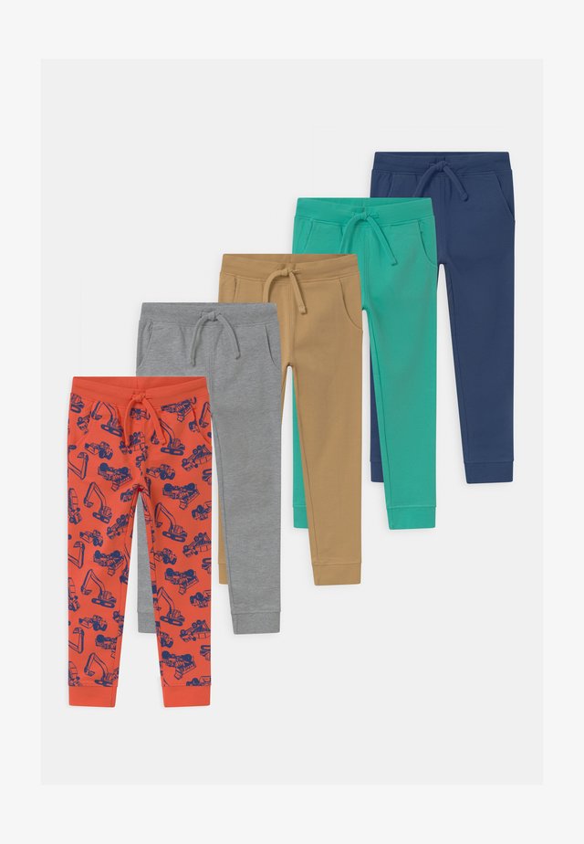 5 PACK - Tracksuit bottoms - red/grey/turquoise