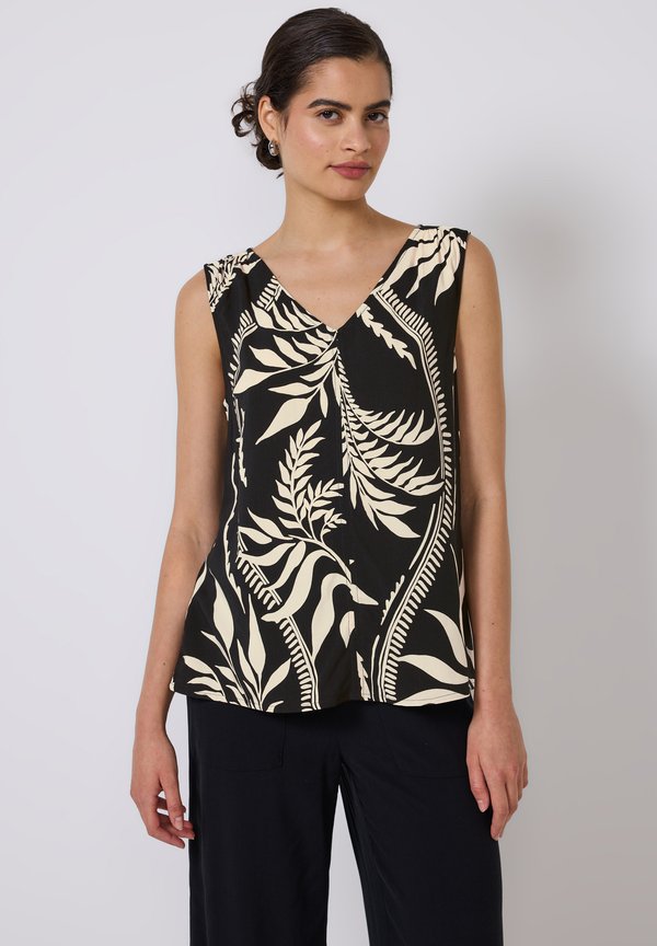 GEMUSTERTES - Bluse - schwarz