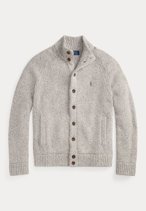 Polo Ralph Lauren WOOL-BLEND MOCKNECK CARDIGAN - Cardigan - grey marl