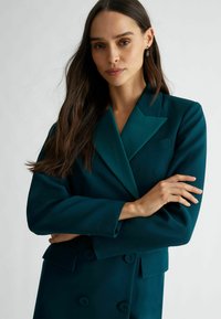 LIU JO STRETCH DOUBLE-BREASTED - Kreklkleita - teal