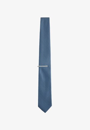Next, TEXTURE TIE WITH TIE CLIP - Tie - steel blue