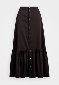 COTTON SILK A LINE SKIRT - Maxirock - squire brown