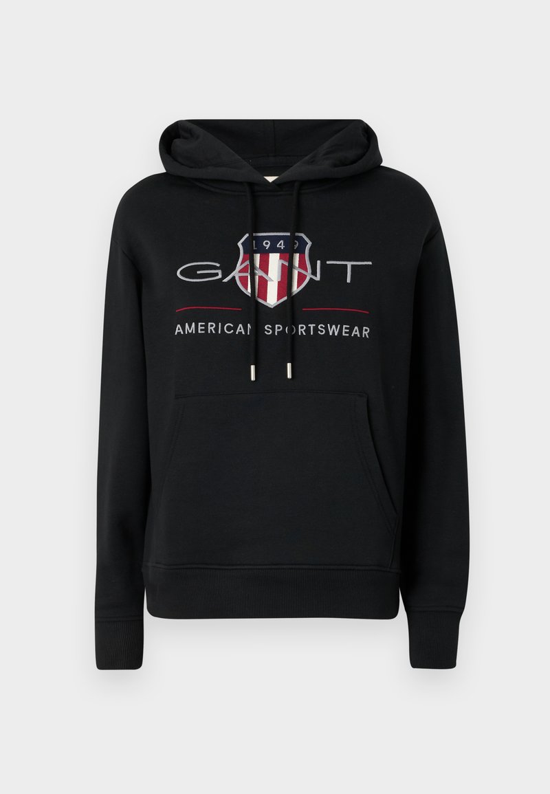 GANT ARCHIVE SHIELD HOODIE Sweatshirt schwarz/black Zalando