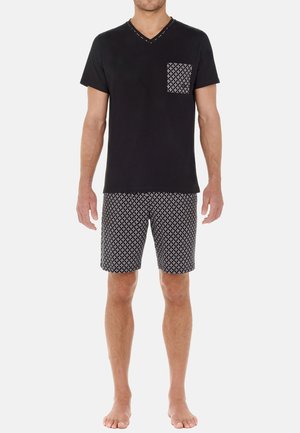 HOM VINCE - Nattøj sæt - black print