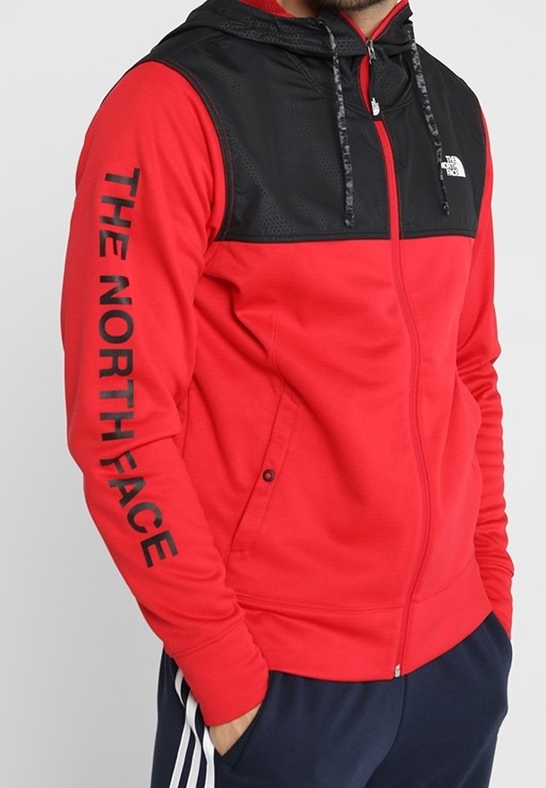 The North Face Fleecová bunda - red